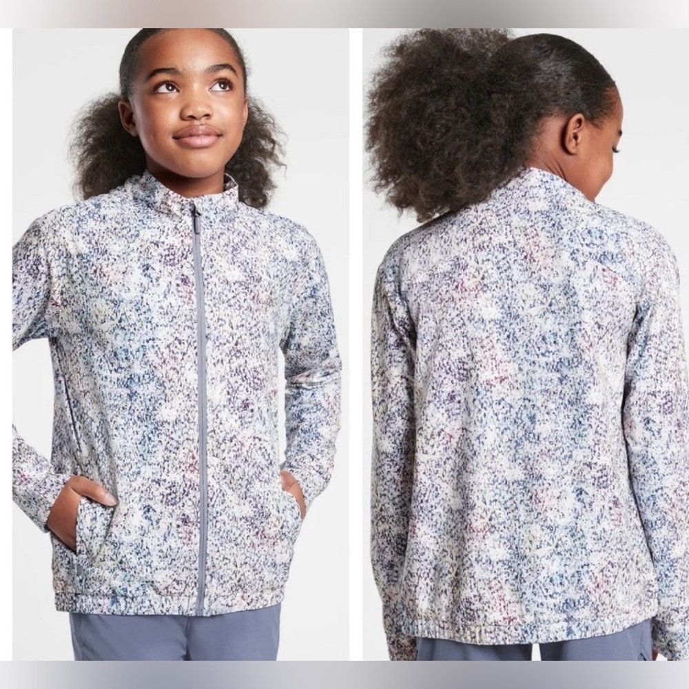 Athleta girl ice storm full zip jacket XXL  extra extra large 16